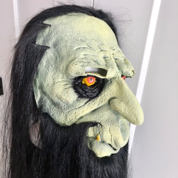 Halloween Mask, Vintage 2003, The Paper Magic Group, Creepy Mask, Beard, Zombie - Picture 4 of 16